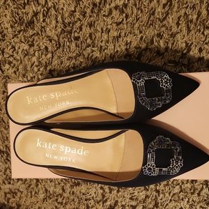 Kate Spade buckle up blazer blue slides Size 9 B